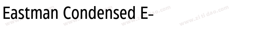 Eastman Condensed E字体转换